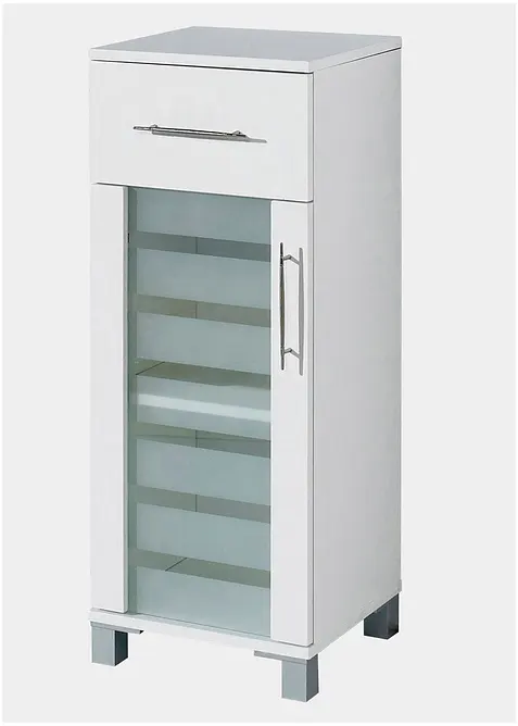 Badezimmer Schrank stehend in weiß von vorne - bonprix