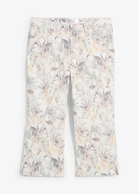 Capri-Hose in weiß von vorne - bonprix