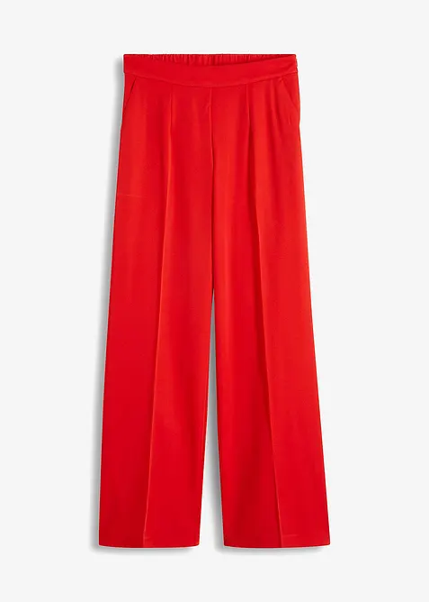 Marlenehose in Loose Fit in rot von vorne - bonprix