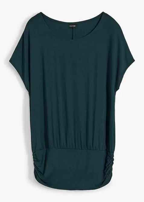 Shirt aus softem Viskose-Mix in grün von vorne - bonprix