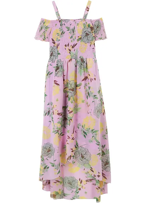 Carmen-Kleid in lila von vorne - bonprix