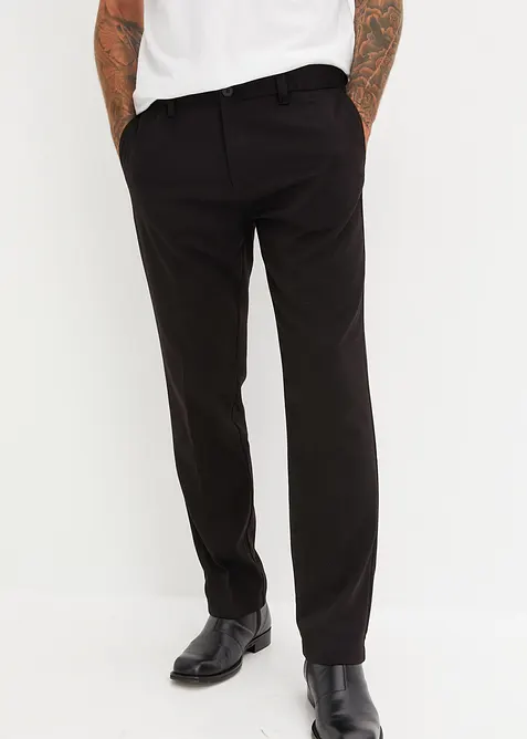 Regular Fit Hose, Straight in schwarz von vorne - bonprix