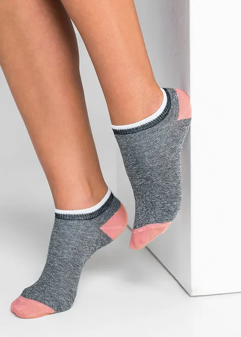 Sneakersocken mit Bio-Baumwolle (7er Pack) in schwarz (Detailaufnahme) - bonprix