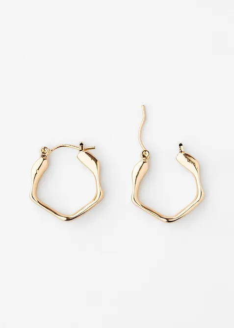 Creolen in gold von vorne - bonprix