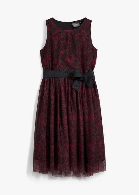 Midikleid in schwarz von vorne - bonprix