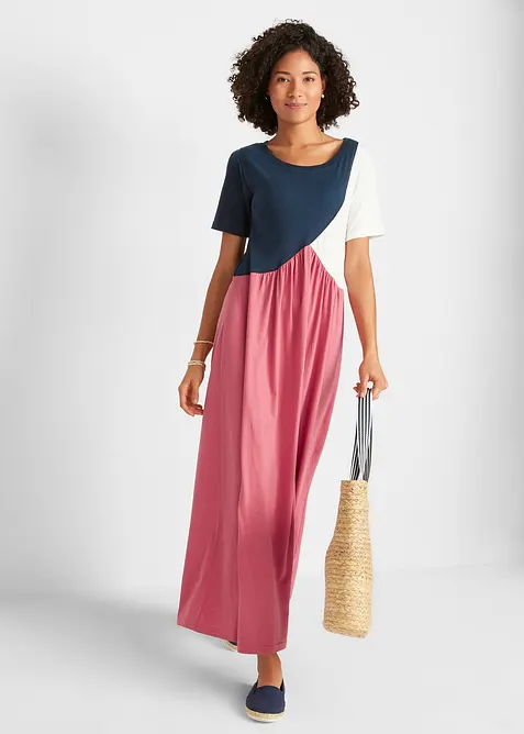Shirtkleid aus Baumwoll- Viskose Mischung im Look von vorne (Totalaufnahme) - bonprix