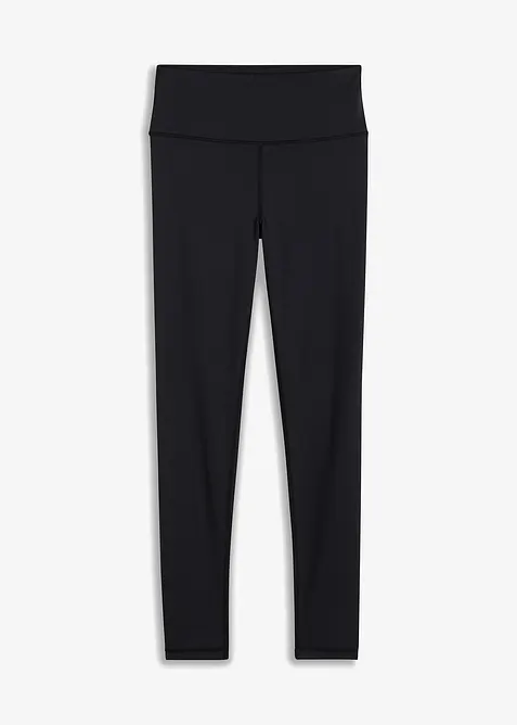 Ultra-leichte Sport-Leggings mit Komfortbund in schwarz von vorne - bonprix
