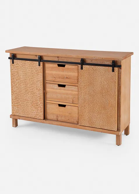 Sideboard mit Schiebetüren in beige von vorne - bonprix