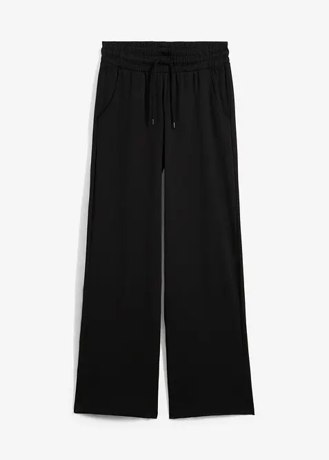 Jersey-Hose aus Interlock in schwarz von vorne - bonprix