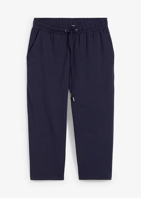 Jersey-Hose in blau von vorne - bonprix