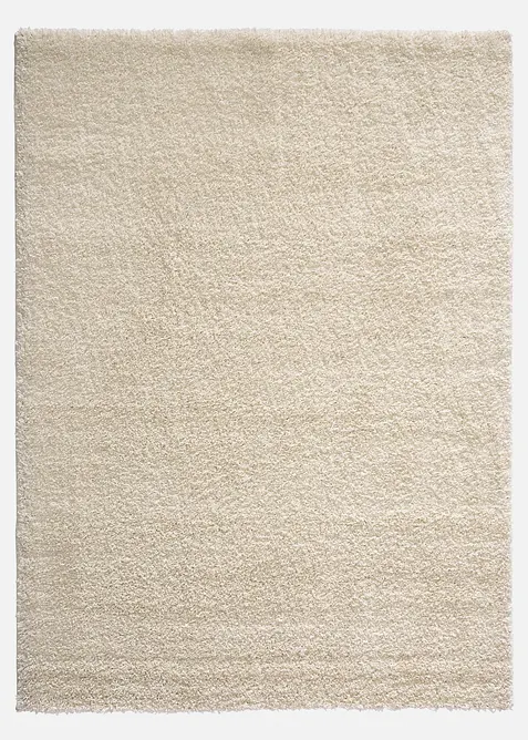 Hochflor Teppich in beige - bonprix