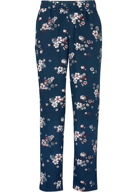 Chinohose aus softer Viskose in blau von vorne - bonprix