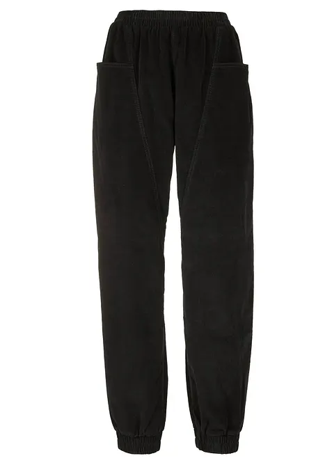 Cordhose aus Baumwoll-Mix in schwarz von vorne - bonprix