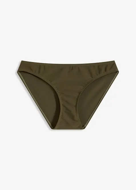 Bikinihose mit normalem Beinausschnitt in grün von vorne - bonprix