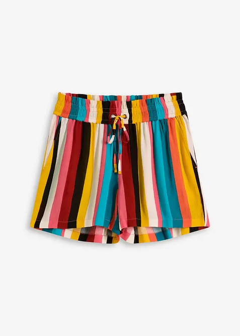 Strandshorts aus fließender Viskose in bunt von vorne - bonprix