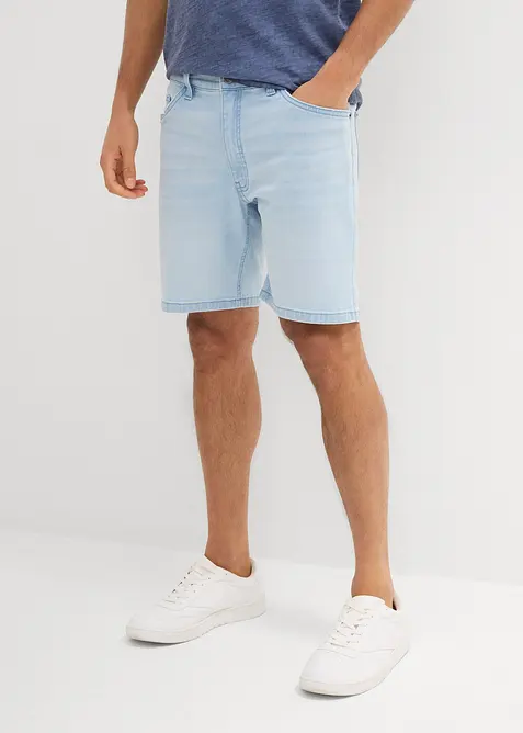 Jeans-Shorts, Loose Fit extra weit in blau von vorne - bonprix