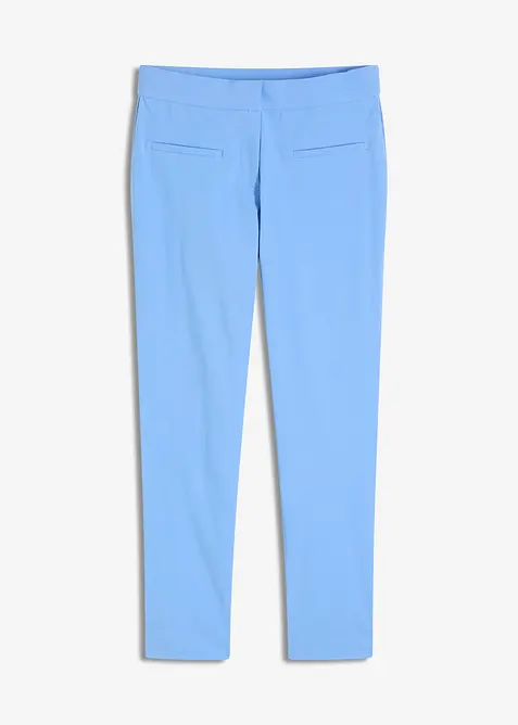 7/8-Hose aus elastischem Bengalin in blau von vorne - bonprix
