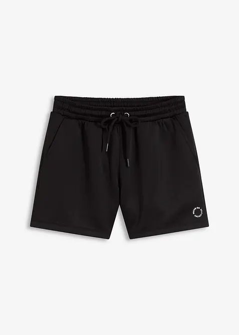 Sport-Shorts, schnelltrocknend in schwarz von vorne - bonprix