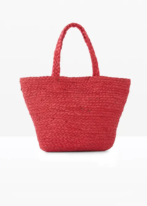 kleiner Strohshopper in rot von vorne - bonprix