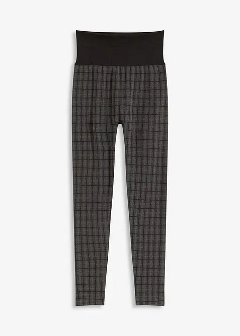 Seamless Thermo-Strumpfleggings in schwarz von vorne - bonprix
