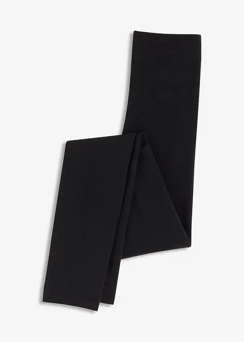 Thermo-Strumpfleggings 140 DEN in schwarz von vorne - bonprix