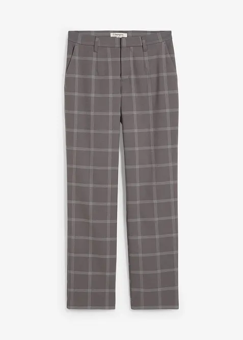 Chinohose aus Viskose-Mix in grau von vorne - bonprix