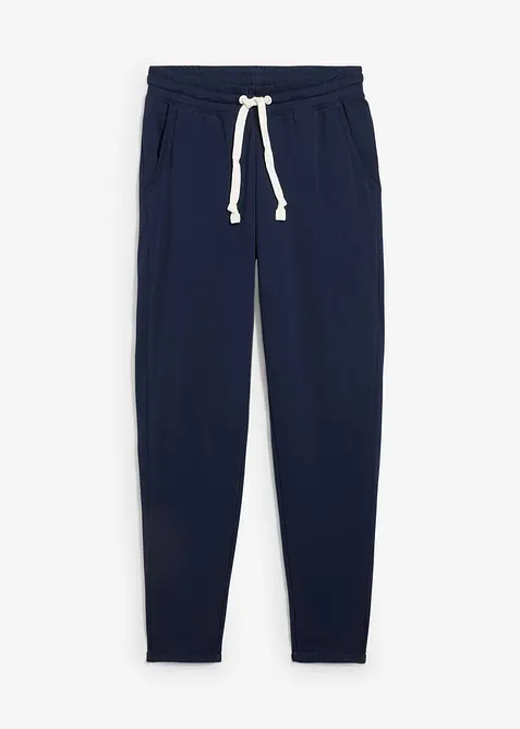 Sweathose mit Bequembund in blau von vorne - bonprix