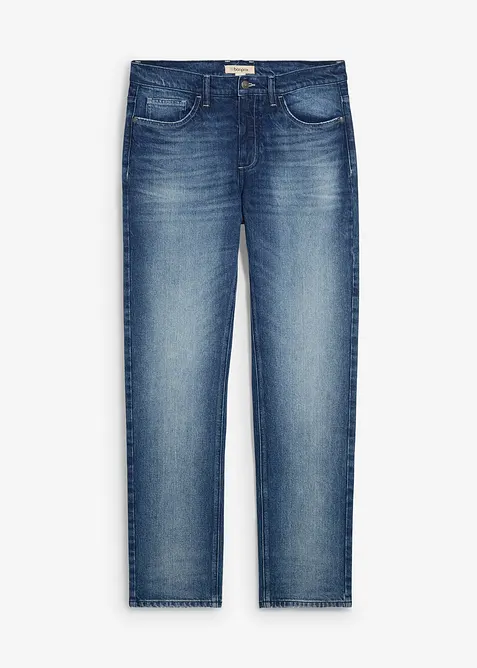 Regular-Fit-Jeans, Straight in blau von vorne - bonprix