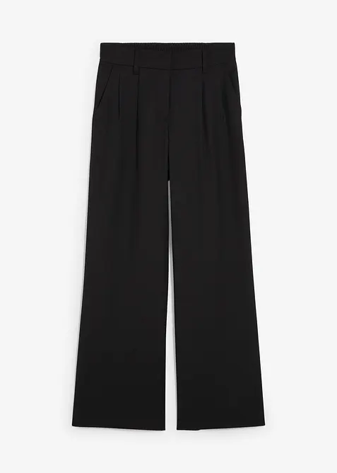 Schlupfhose mit Twill-Struktur in schwarz von vorne - bonprix
