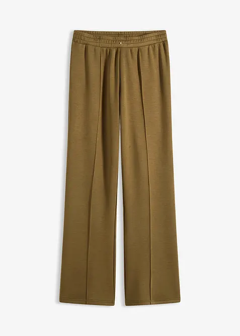 Scuba-Sweathose aus softem Viskose-Mix in grün von vorne - bonprix