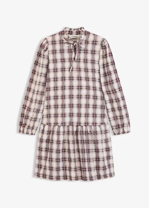 Oversize-Kleid in weiß von vorne - bonprix