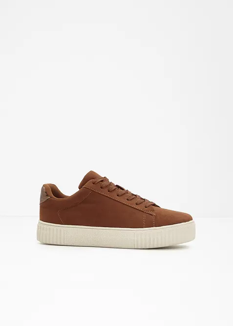 Sneaker in braun - bonprix
