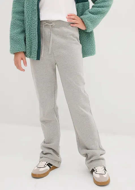Jogginghose aus Bio-Baumwolle (2er Pack) in schwarz von vorne - bonprix