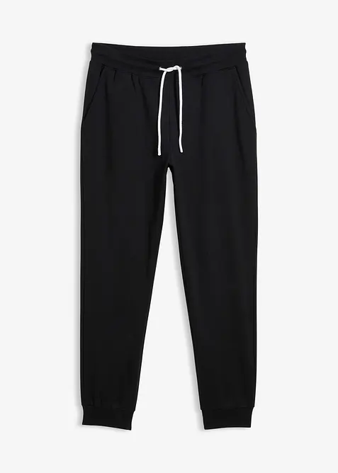 Regular Fit Jogginghose, Straight in schwarz von vorne - bonprix
