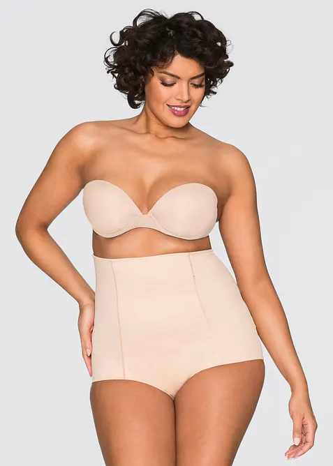 Strong Highwaist Shape Slip in beige von vorne - bonprix
