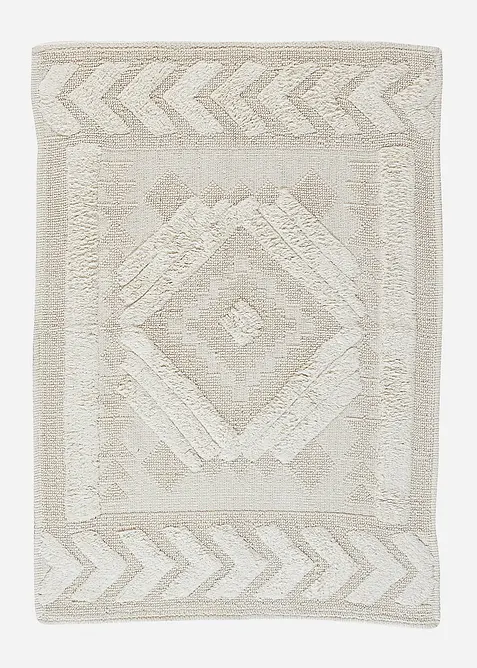 Badematte mit Hoch- Tief Struktur in beige - bonprix