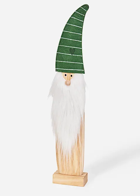 Deko-Figur Wichtel in grün von vorne - bonprix