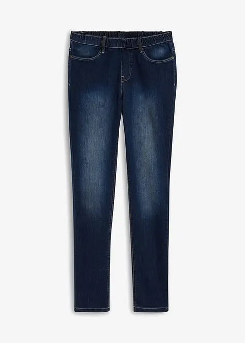 Jeggings in blau von vorne - bonprix