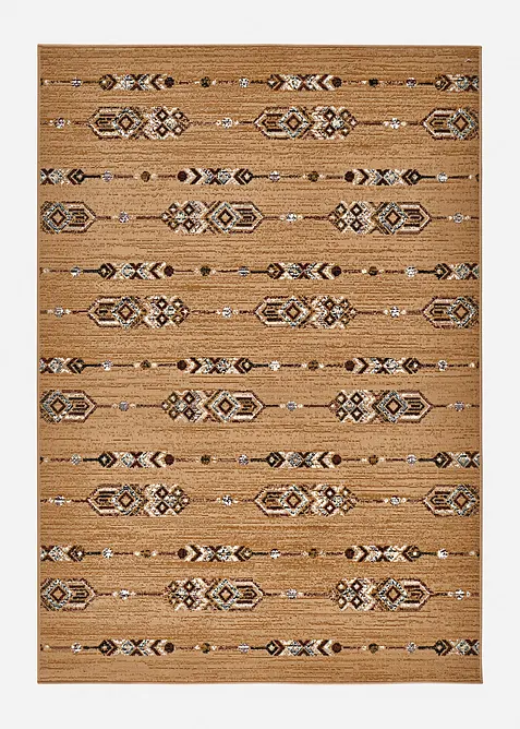 Teppich mit orientalischer Musterung in braun von vorne - bonprix