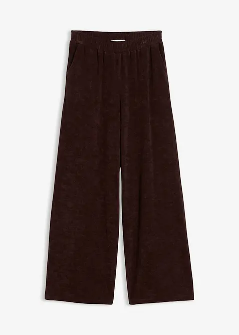 Jersey Frottee-Hose in braun von vorne - bonprix
