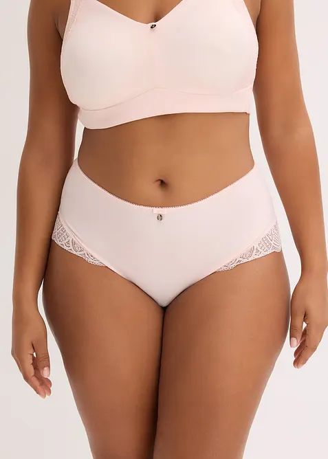 Maxipanty aus weicher Mikrofaser in rosa von vorne - bonprix
