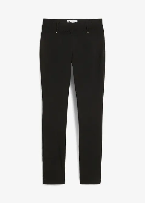 Stretch-Hose aus softem Viskose-Mix in schwarz von vorne - bonprix