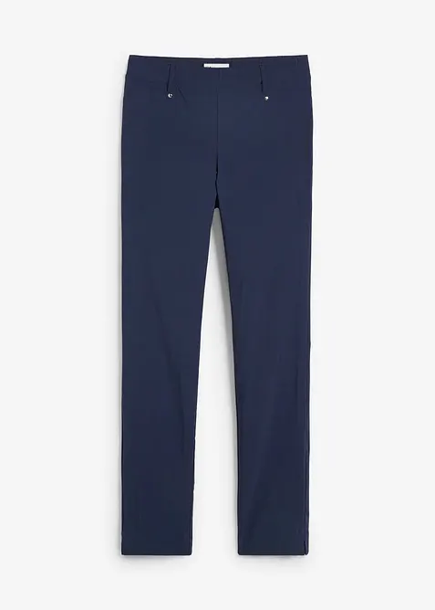 Stretch-Hose aus softem Viskose-Mix in blau von vorne - bonprix