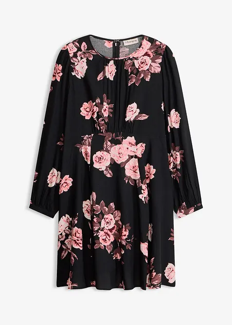 Tunika-Kleid in schwarz von vorne - bonprix