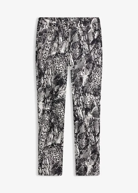 Stretch-Hose in schwarz von vorne - bonprix