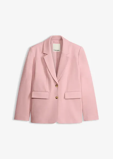 Blazer aus feinem Viskose-Mix in rosa von vorne - bonprix