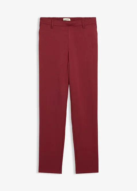 Chinohose aus Viskose-Mix in rot von vorne - bonprix