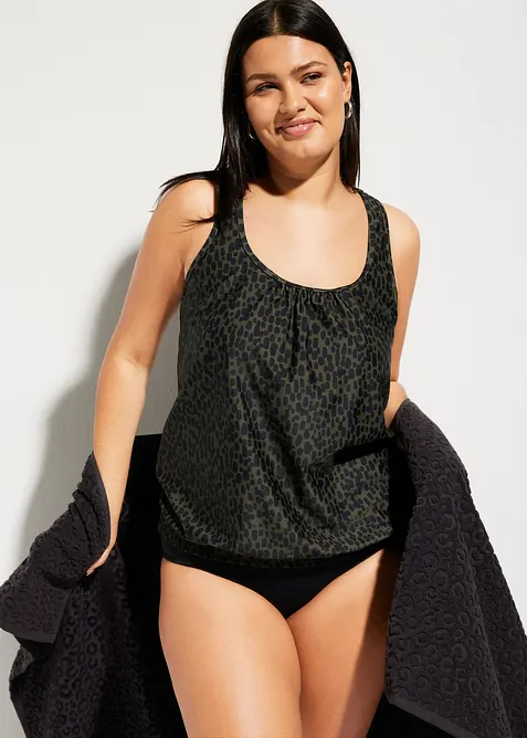 Tankini (2-tlg.Set) in grün von vorne (Totalaufnahme) - bonprix