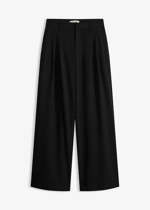 Marlenehose in schwarz von vorne - bonprix