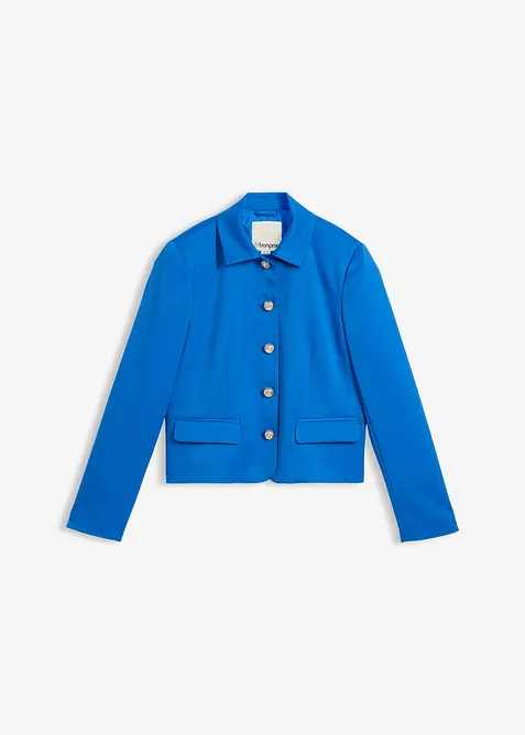 Kurzblazer in blau von vorne - bonprix